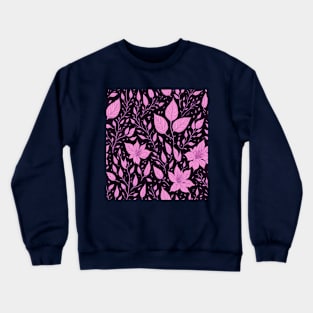 pink flowers pattern design Crewneck Sweatshirt